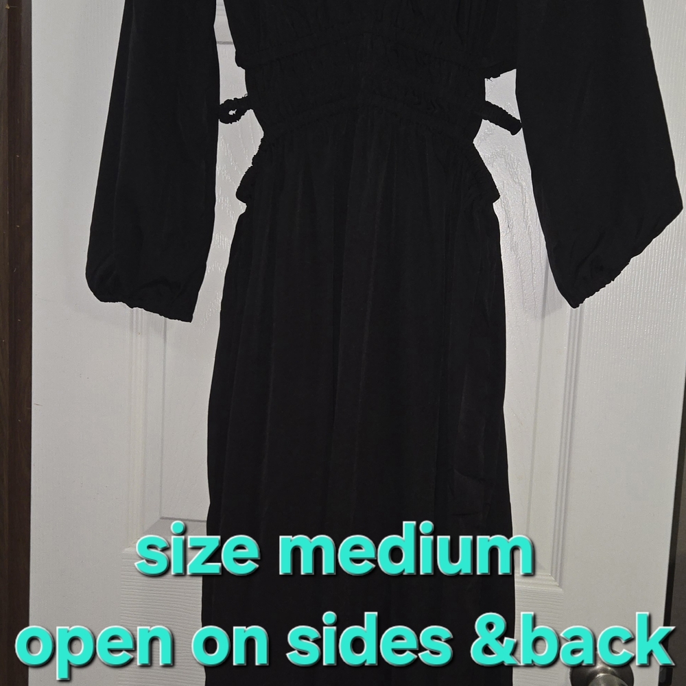 Indulge Black Backless Dress